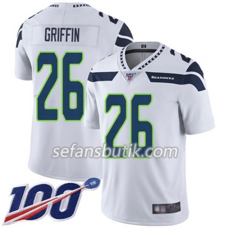 Seattle Seahawks Tröjor Shaquem Griffin 26 Nike Vit 100th - Herr Seattle Seahawks Tröjor Shaquem Griffin 26 Nike Vit 100th - Herr